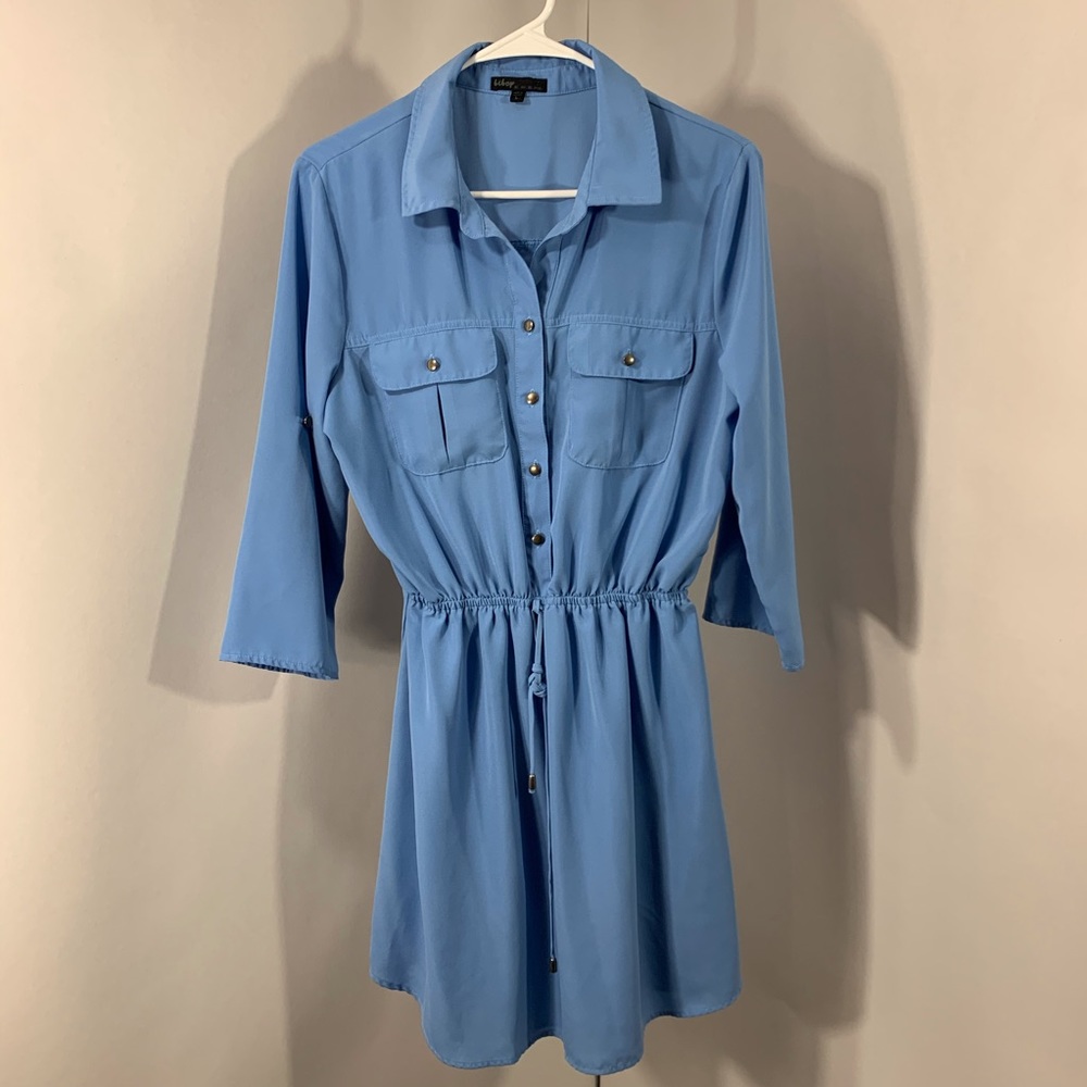 🔥baby blue dress